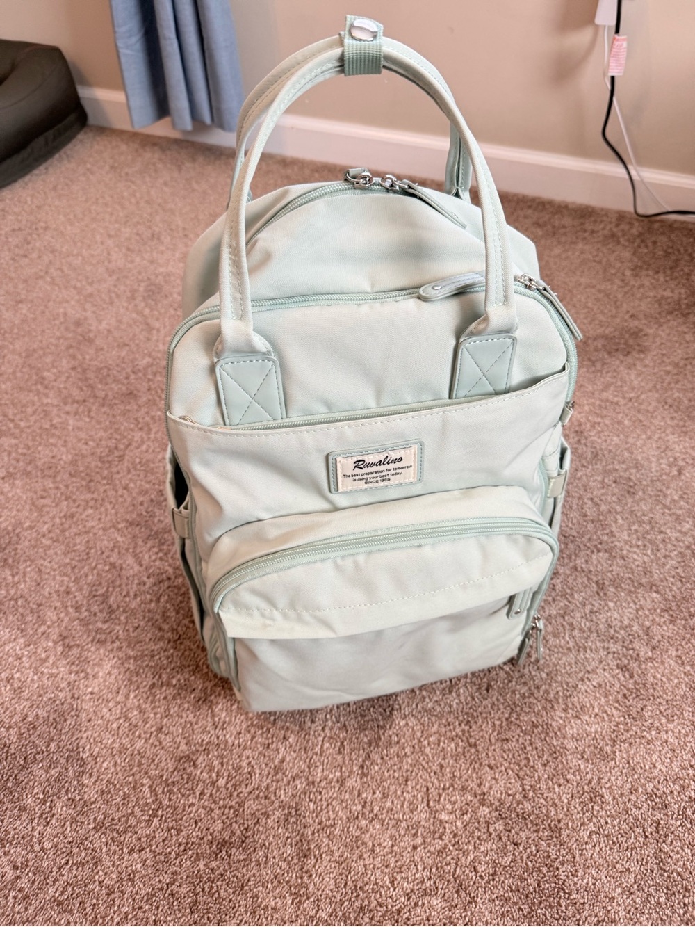 Ruvalino Large Mint Diaper Backpack